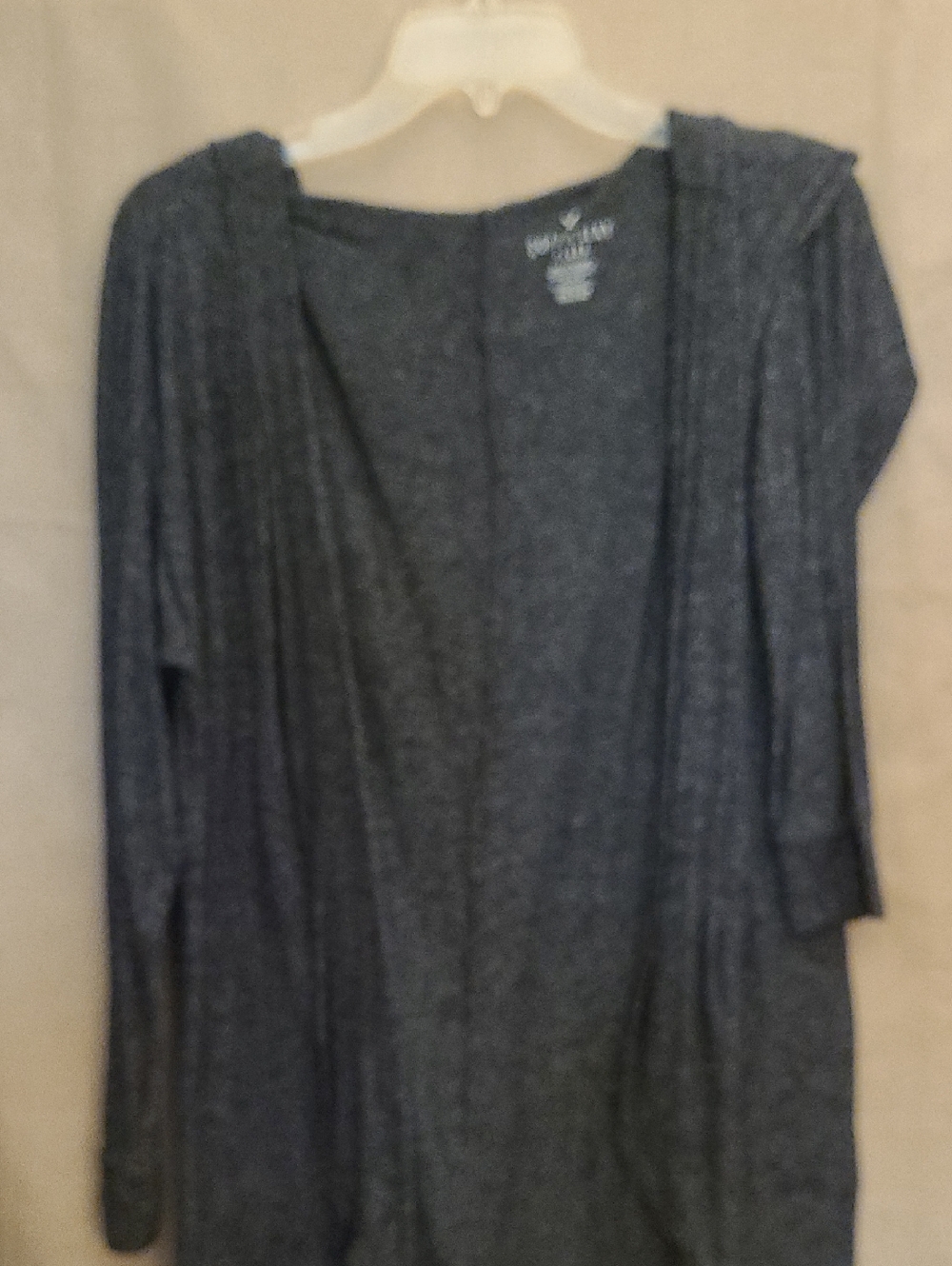 Hanes Women’s Open-Front Long Cardigan Sweater - Dark Gray